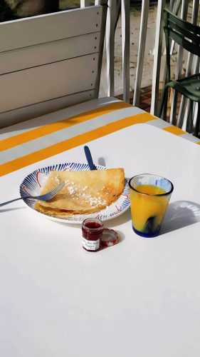 Petit déjeuner Plage L'Infini Cap d'Agde